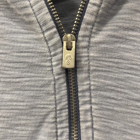 Tommy Bahama Womens Blue Lightweight Full Zip Mock Neck Sweatshirt Medium - Picture 7 of 14